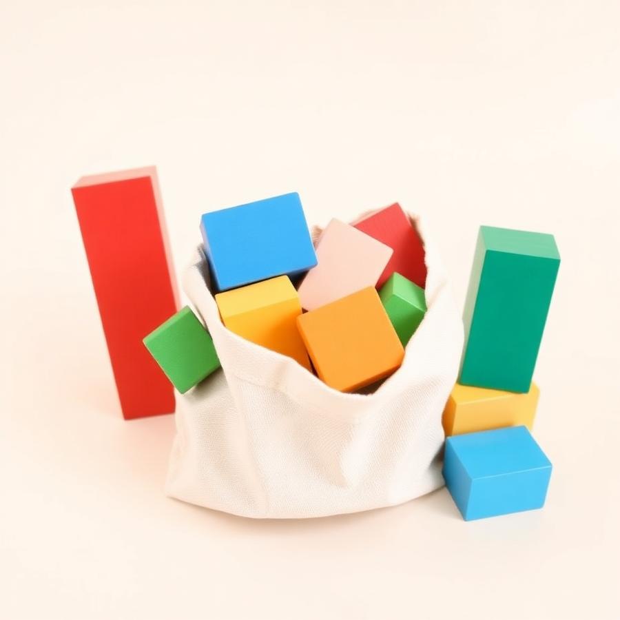 Rainbow Building Blocks Set